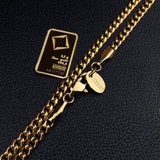 18k Gold Miami Cuban Link Curb Chain 3mm
