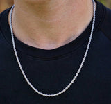 BOGO 18k White Gold Rope Chain
