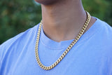 18K Gold Miami Cuban Link Chain 10mm