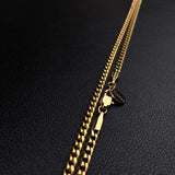 18k Gold Miami Cuban Link Curb Chain 3mm
