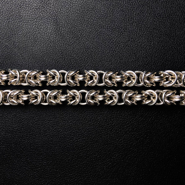 Pure Silver Byzantine Chain